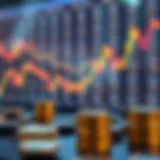 Graphical representation of cryptocurrency market volatility