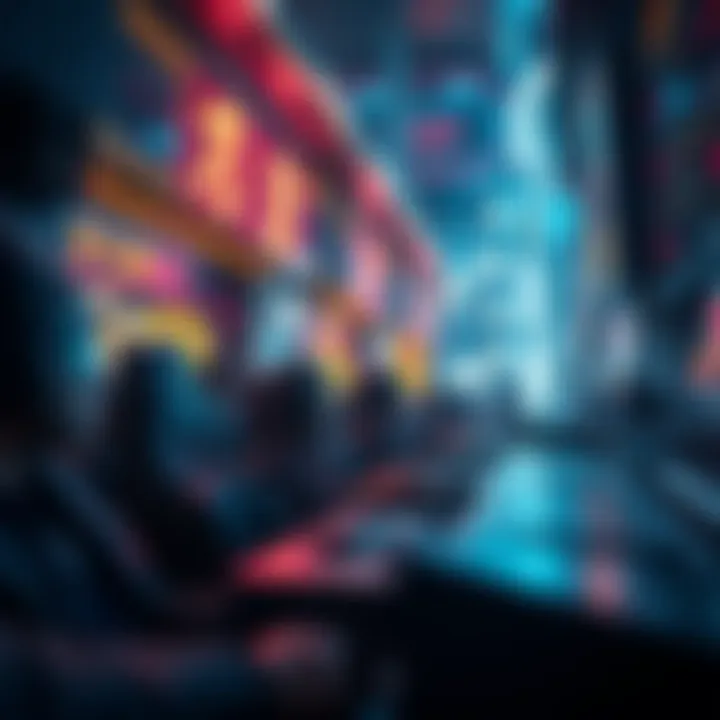 Futuristic vision of digital assets and gaming economy