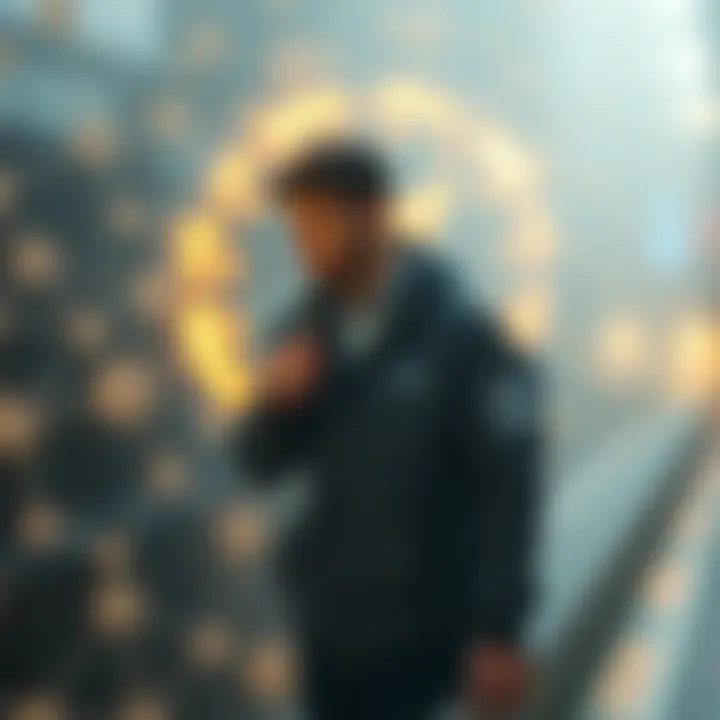 Conceptual representation of blockchain validation