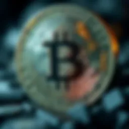 Conceptual representation of cryptocurrency evolution