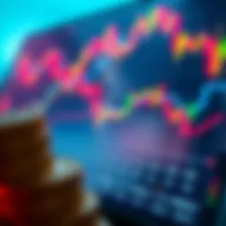 Visual representation of cryptocurrency trading signals and analysis