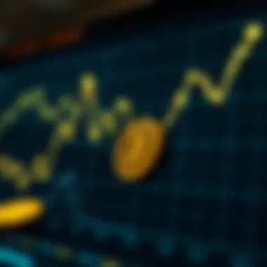 Graph depicting cryptocurrency value fluctuations