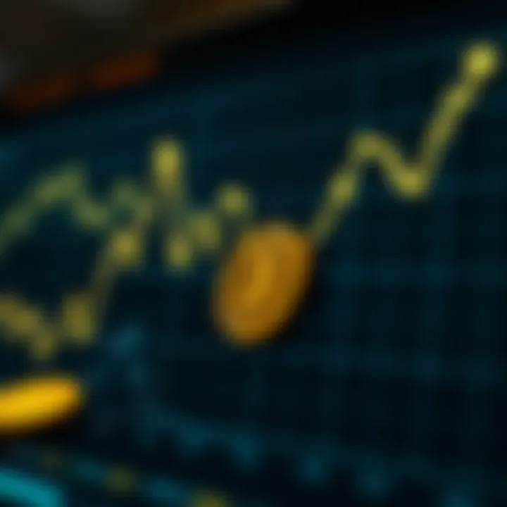 Graph depicting cryptocurrency value fluctuations