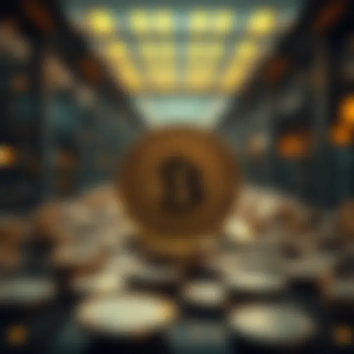 A conceptual image representing the future of digital finance influenced by Division Coin.
