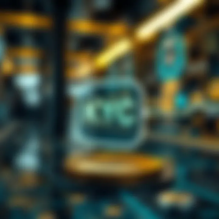 Illustration of KYC process in blockchain environment
