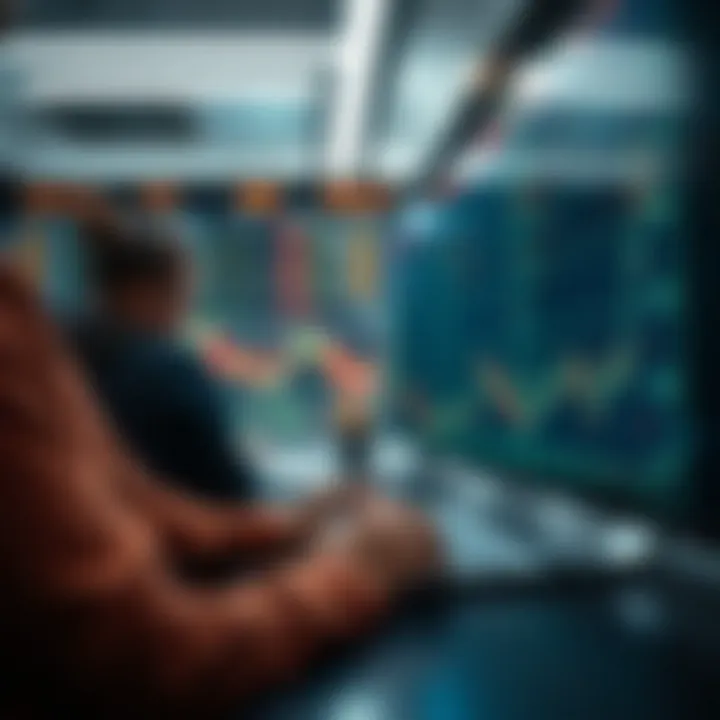 Visual of user experience in cryptocurrency trading