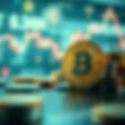 Illustration of cryptocurrency market manipulation concepts