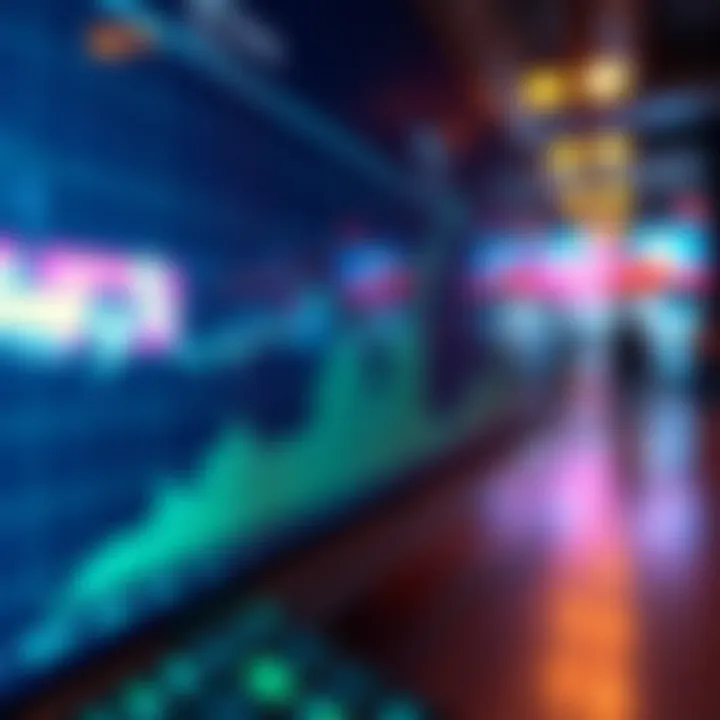 A visual graph depicting NFT market trends and growth
