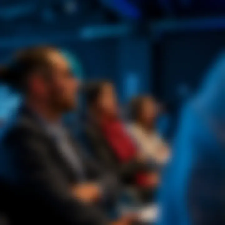 Engaged audience at an NFT panel discussion