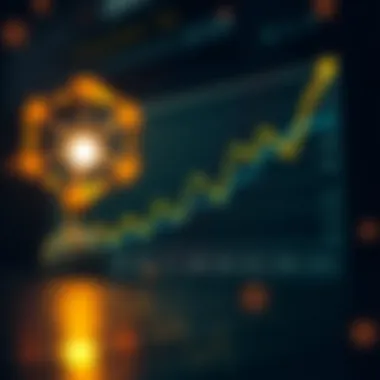 Graph illustrating shifts in cryptocurrency rankings