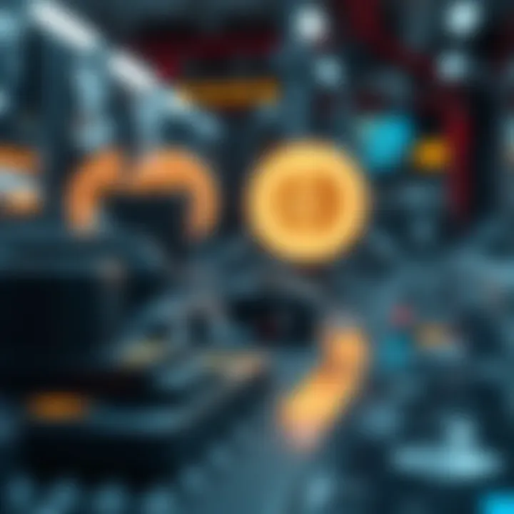 Visual representation of technological advancements in blockchain