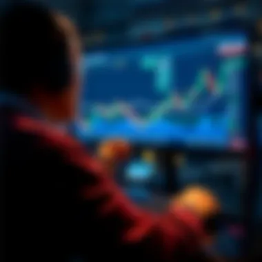 A user navigating a cryptocurrency trading platform